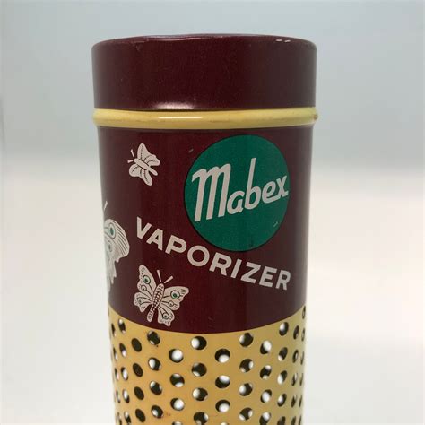 mothball box steel vintage|Vintage MABEX Vaporizers Mothball Tins 1950's Made in.